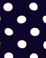 White Polka Blue Textile