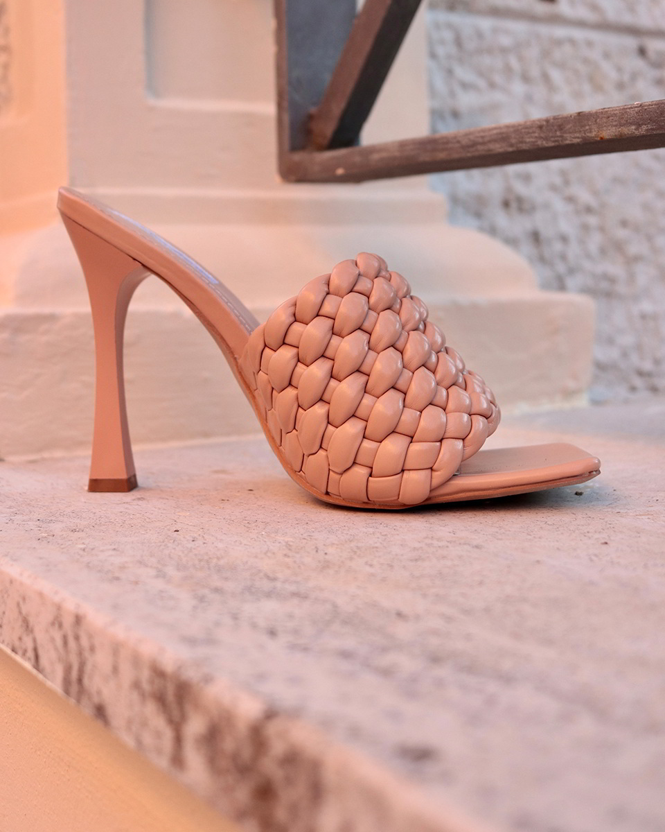Diletta – Ljetne neklizajuće sandale s visokim potpeticama i pletenim detaljima