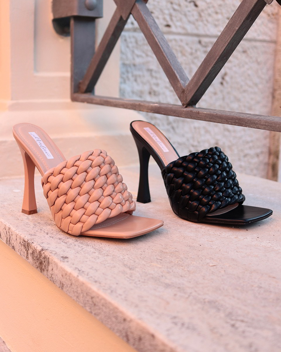 Diletta – Ljetne neklizajuće sandale s visokim potpeticama i pletenim detaljima