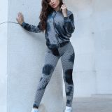 Tess – Mesh Tight Tracksuit with Hoodie & Push Up Leggings